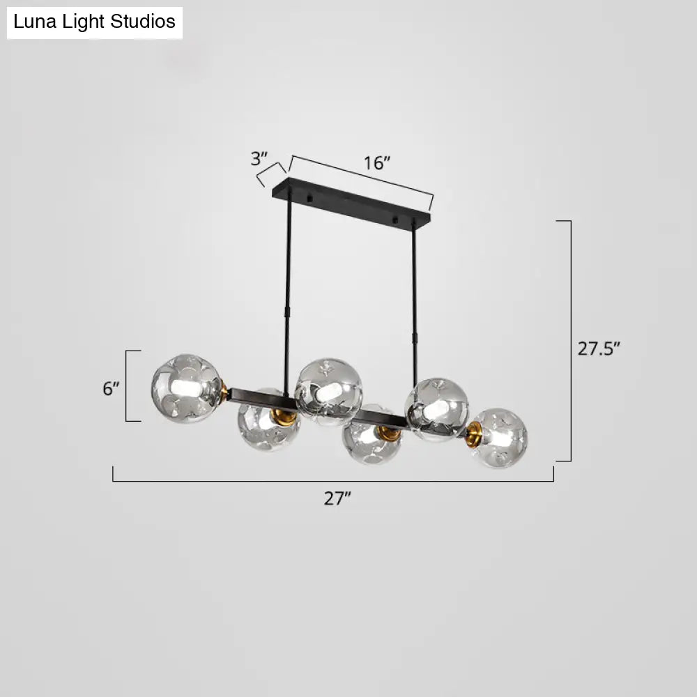 DecorBites™ Bubbles Glass Pendant Light: Stylish Island Hanging Fixture for Postmodern Dining