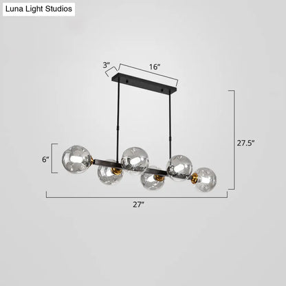 DecorBites™ Bubbles Glass Pendant Light: Stylish Island Hanging Fixture for Postmodern Dining