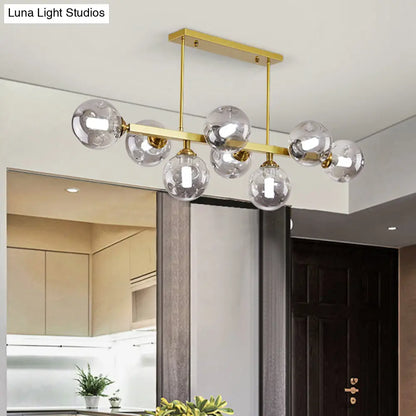 DecorBites™ Bubbles Glass Pendant Light: Stylish Island Hanging Fixture for Postmodern Dining