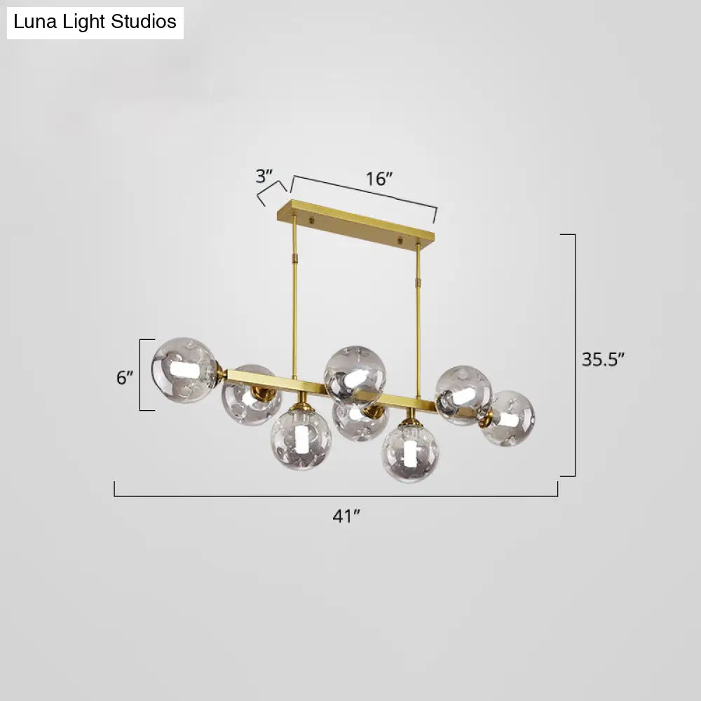 DecorBites™ Bubbles Glass Pendant Light: Stylish Island Hanging Fixture for Postmodern Dining