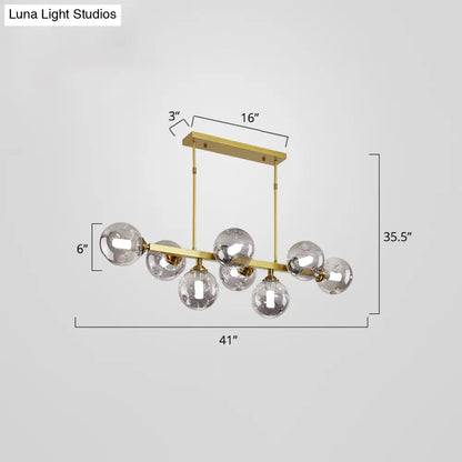 DecorBites™ Bubbles Glass Pendant Light: Stylish Island Hanging Fixture for Postmodern Dining