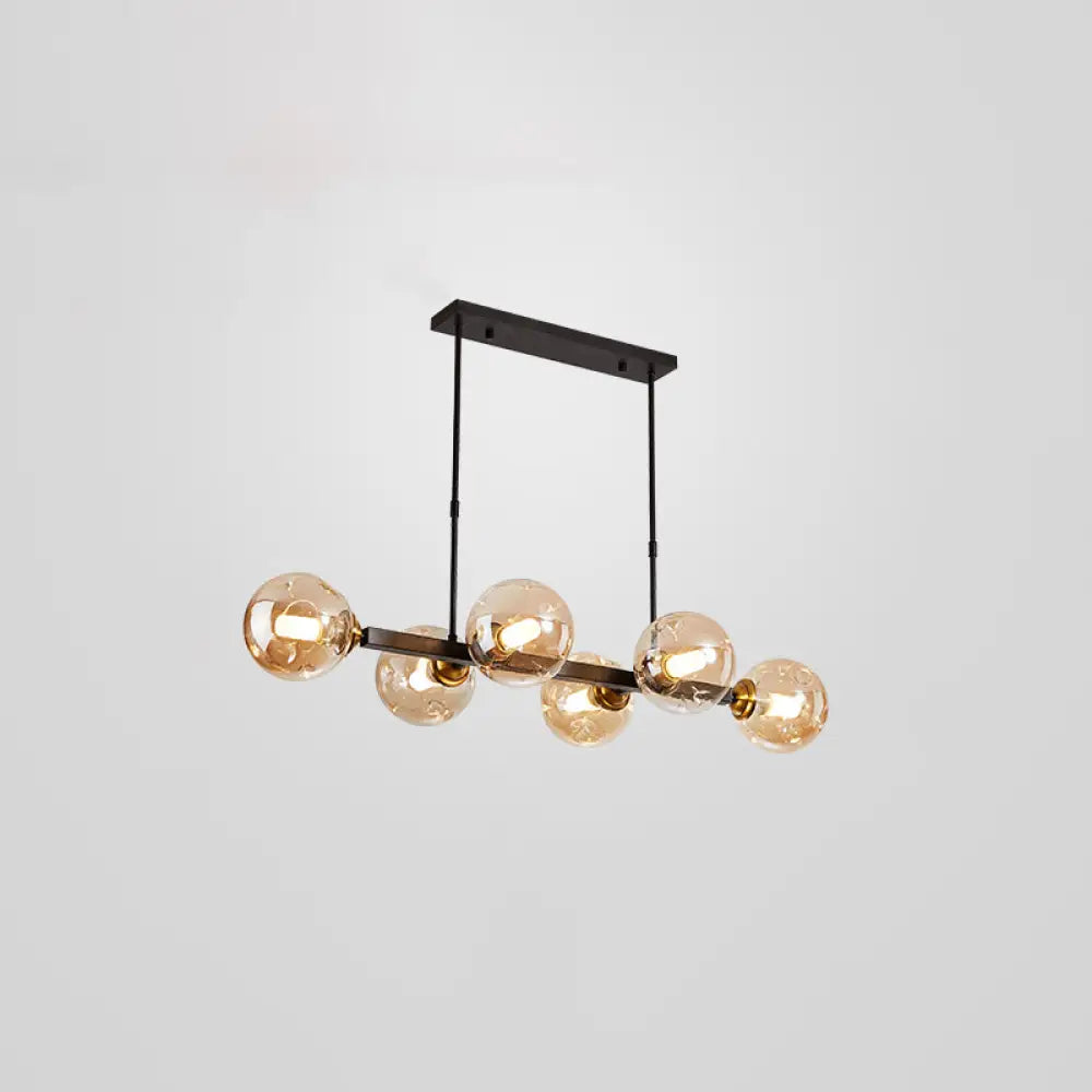 DecorBites™ Bubbles Glass Pendant Light: Stylish Island Hanging Fixture for Postmodern Dining