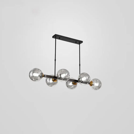 DecorBites™ Bubbles Glass Pendant Light: Stylish Island Hanging Fixture for Postmodern Dining