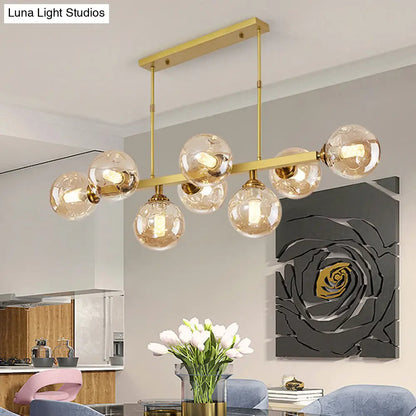 DecorBites™ Bubbles Glass Pendant Light: Stylish Island Hanging Fixture for Postmodern Dining