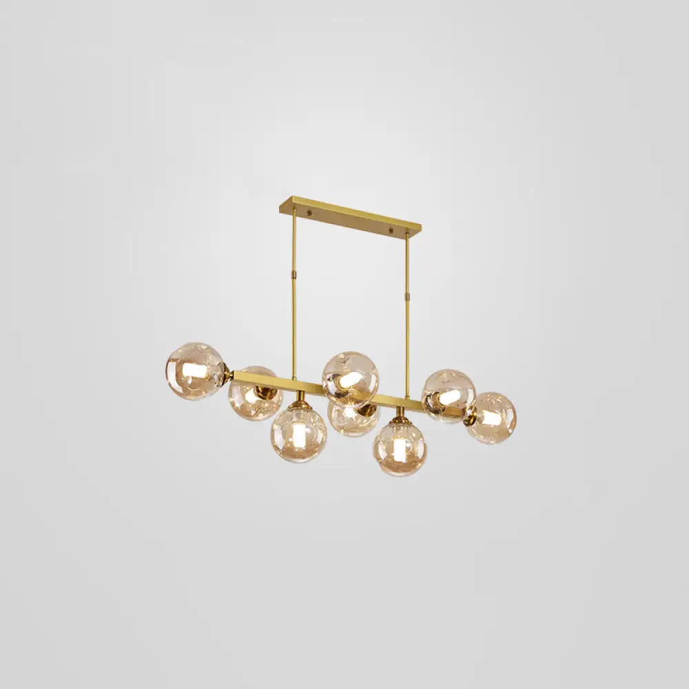 DecorBites™ Bubbles Glass Pendant Light: Stylish Island Hanging Fixture for Postmodern Dining