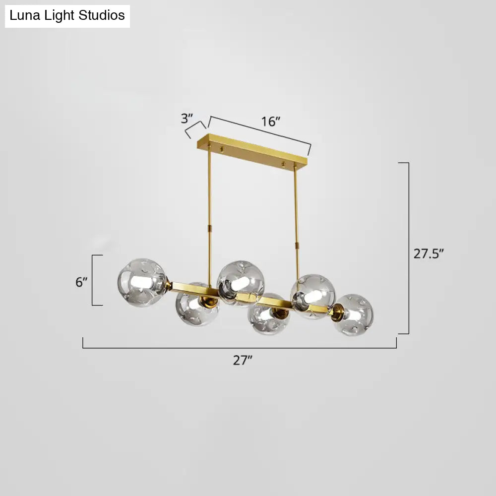 DecorBites™ Bubbles Glass Pendant Light: Stylish Island Hanging Fixture for Postmodern Dining