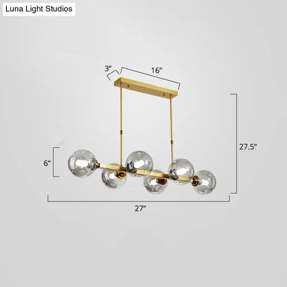 DecorBites™ Bubbles Glass Pendant Light: Stylish Island Hanging Fixture for Postmodern Dining