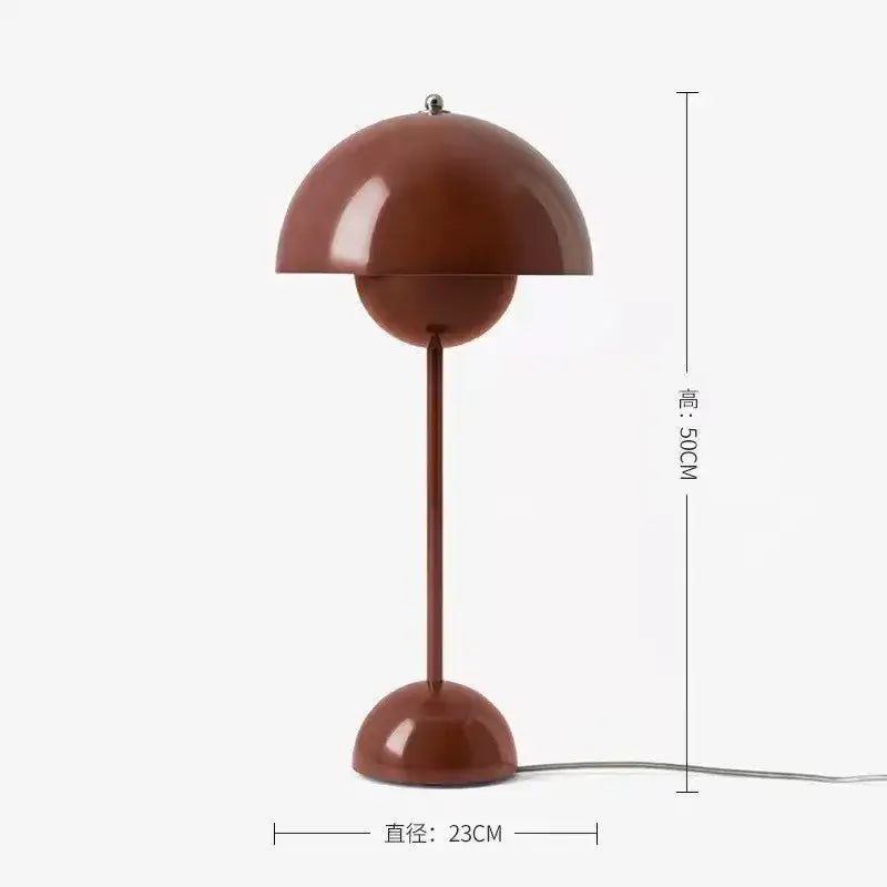 A sleek matte terracotta bud floor lamp with a flower shade and slender stem for bedroom decorbites bud floor lighting