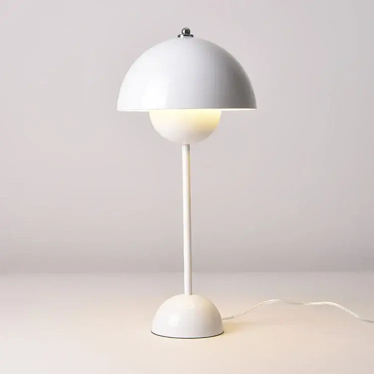 White ceramic bud floor lamp with flower-like shade dome top and slender stem for bedroom decorbites bud floor lighting