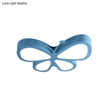 DecorBites™ Butterfly Acrylic Metal LED Ceiling Light for Child's Bedroom - Flush Mount