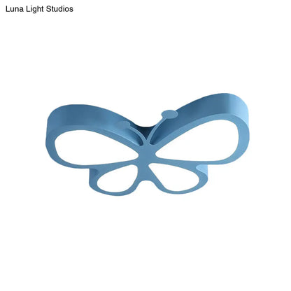 DecorBites™ Butterfly Acrylic Metal LED Ceiling Light for Child's Bedroom - Flush Mount