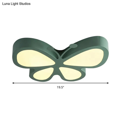 DecorBites™ Butterfly Acrylic Metal LED Ceiling Light for Child's Bedroom - Flush Mount