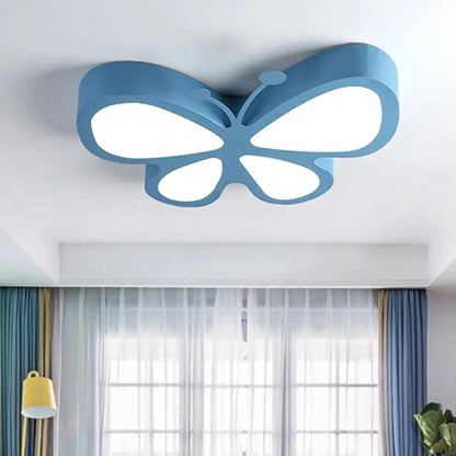 DecorBites™ Butterfly Acrylic Metal LED Ceiling Light for Child's Bedroom - Flush Mount