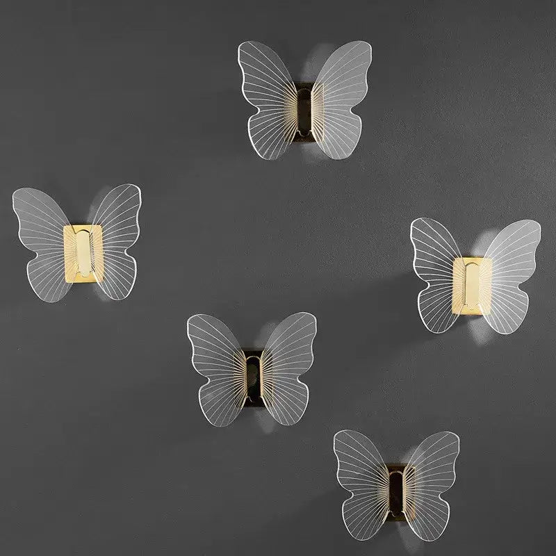Clear butterfly acrylic towel hook with gold metal base for bathroom wall mount decorbites butterfly acrylic design