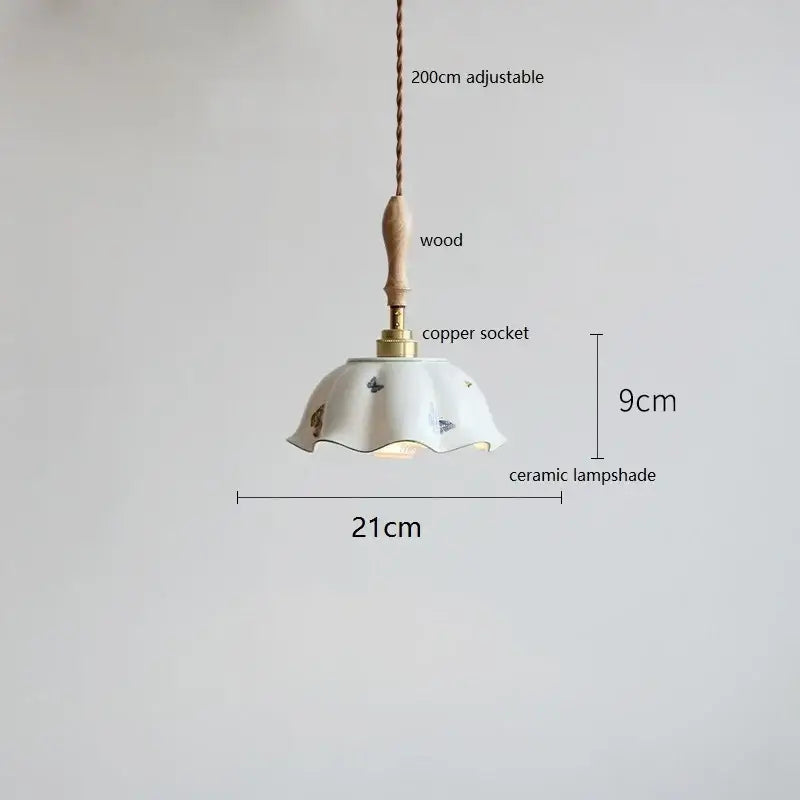 Butterfly ceramic led pendant lamp with delicate white ceramic shade and decorbites butterfly ceramic design for bedroom decor