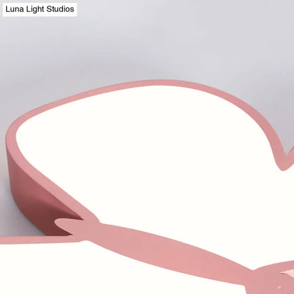 DecorBites™ Butterfly LED Flush Mount Lamp in Warm/White Light, 19.5"/23.5" Width - White/Pink/Blue Cartoon Acrylic Design