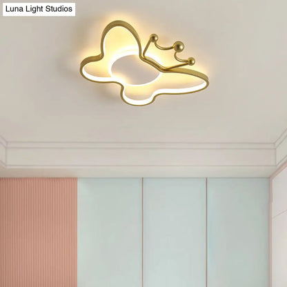 DecorBites™ DecorBites™ Butterfly Semi Flush Ceiling Lights - Cartoon Aluminum Chandelier for Kids' Bedroom