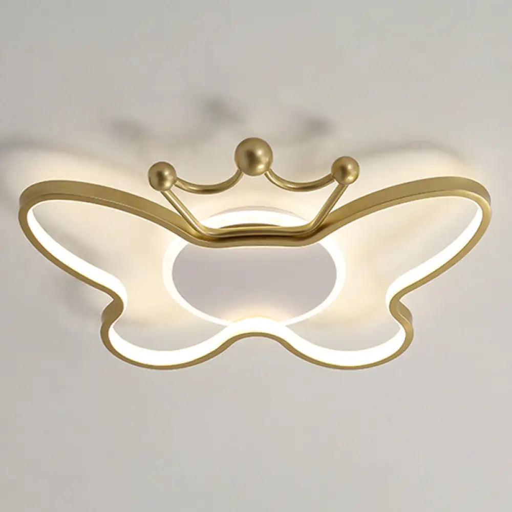 DecorBites™ DecorBites™ Butterfly Semi Flush Ceiling Lights - Cartoon Aluminum Chandelier for Kids' Bedroom