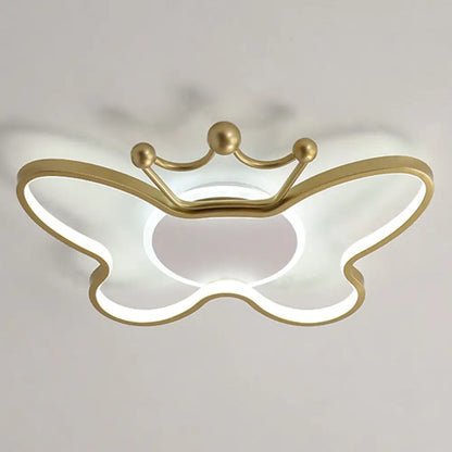 DecorBites™ DecorBites™ Butterfly Semi Flush Ceiling Lights - Cartoon Aluminum Chandelier for Kids' Bedroom