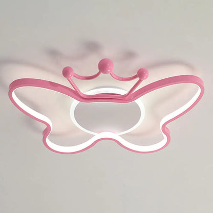 DecorBites™ DecorBites™ Butterfly Semi Flush Ceiling Lights - Cartoon Aluminum Chandelier for Kids' Bedroom