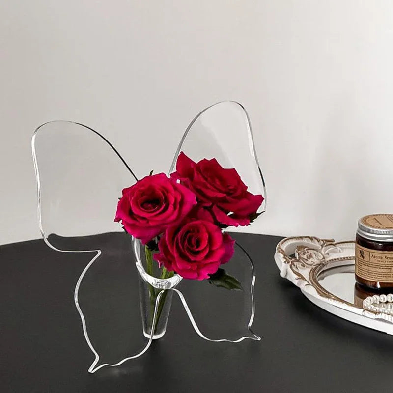 Butterfly Theme Vase for Aesthetic Room Decor - Vase