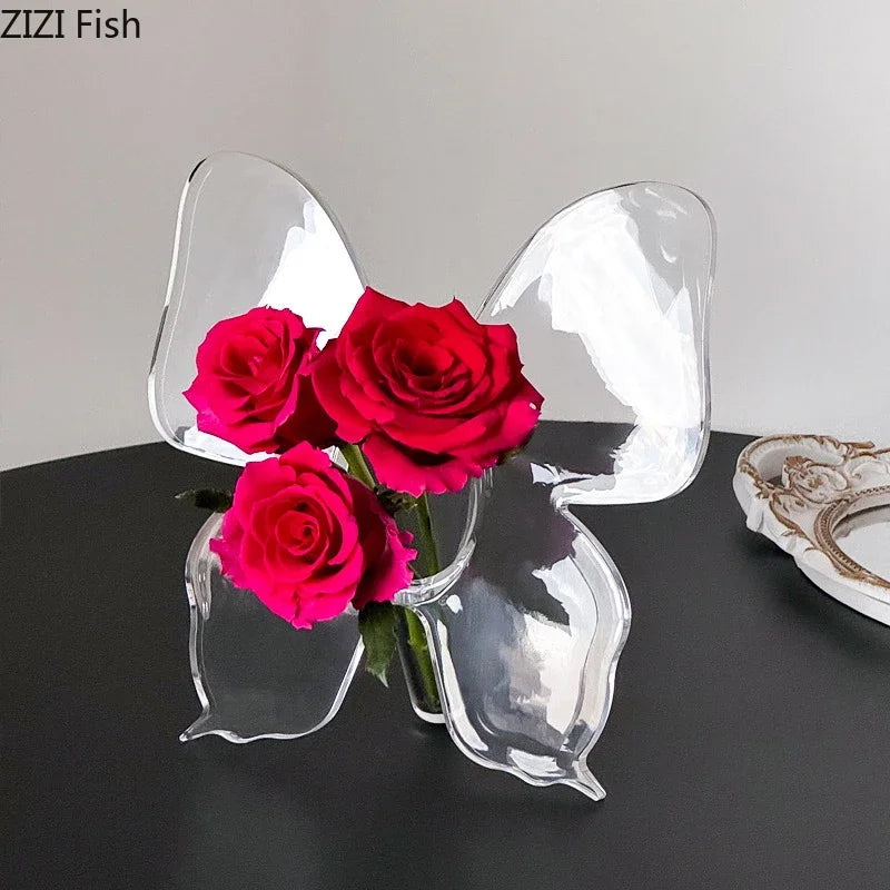 Butterfly Theme Vase for Aesthetic Room Decor - Vase
