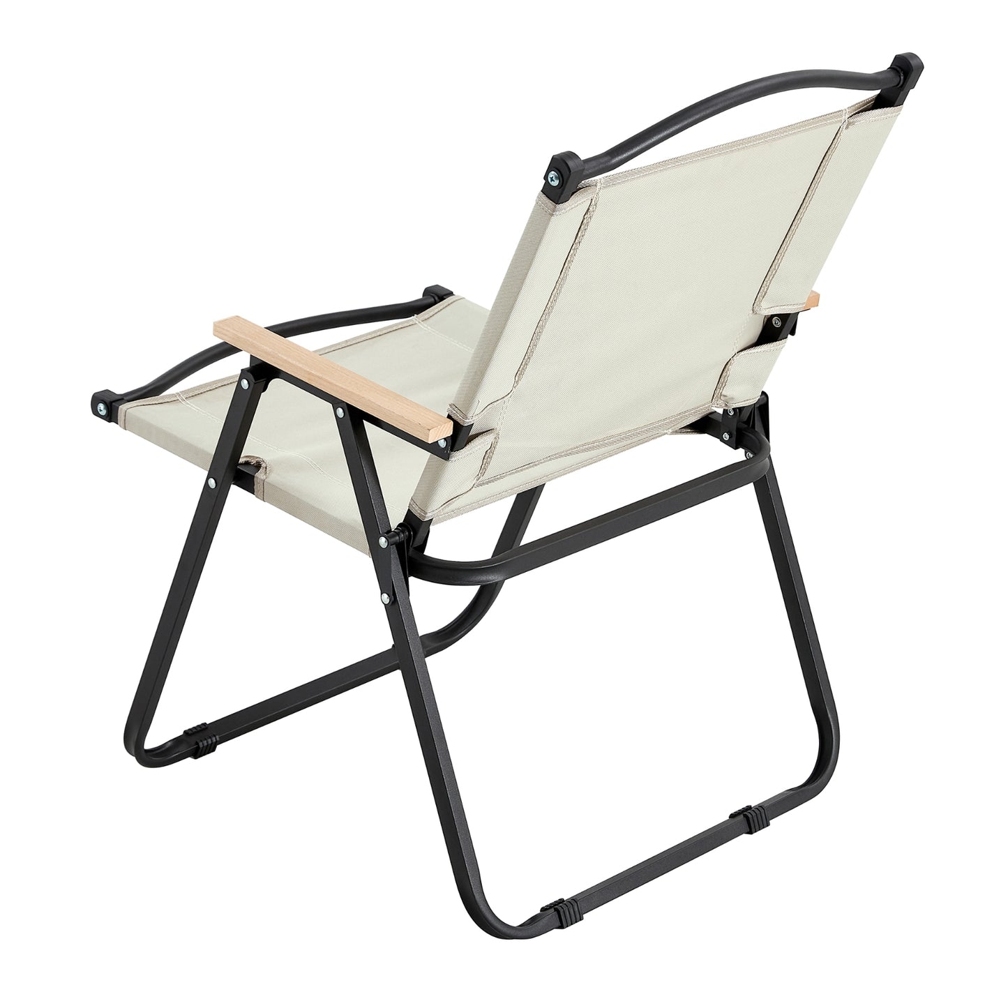 2-Piece Folding Outdoor Chair For Camping, Picnics, Beach, BBQ,& Patio