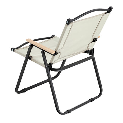 2-Piece Folding Outdoor Chair For Camping, Picnics, Beach, BBQ,& Patio
