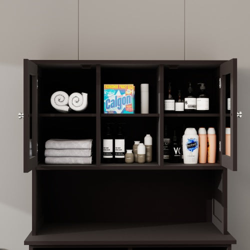 Black MDF Laundry Cabinet