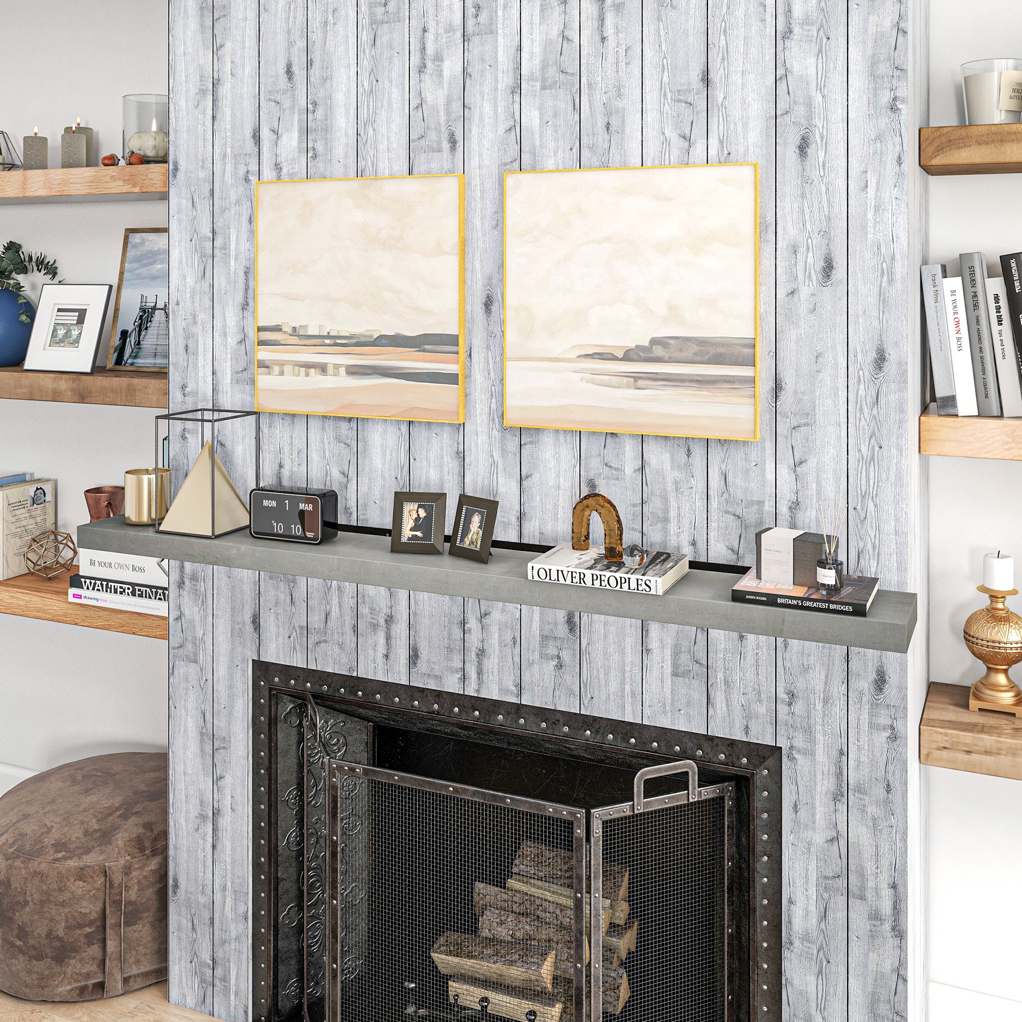 Modern Fireplace Mantel Design