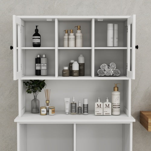 White MDF Laundry Cabinet