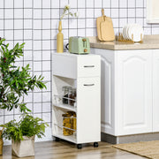 Rolling Narrow Storage Cabinet