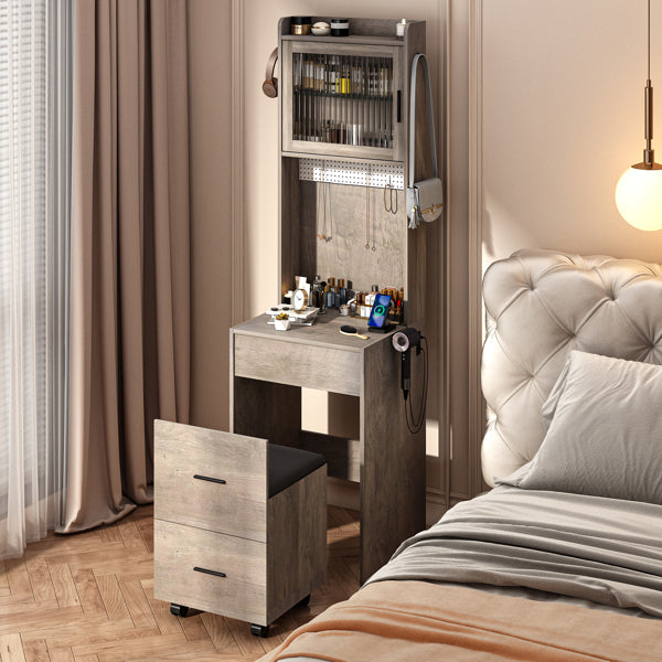 Gray Hemp Vanity Table