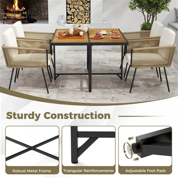 Acacia Metal Outdoor Table