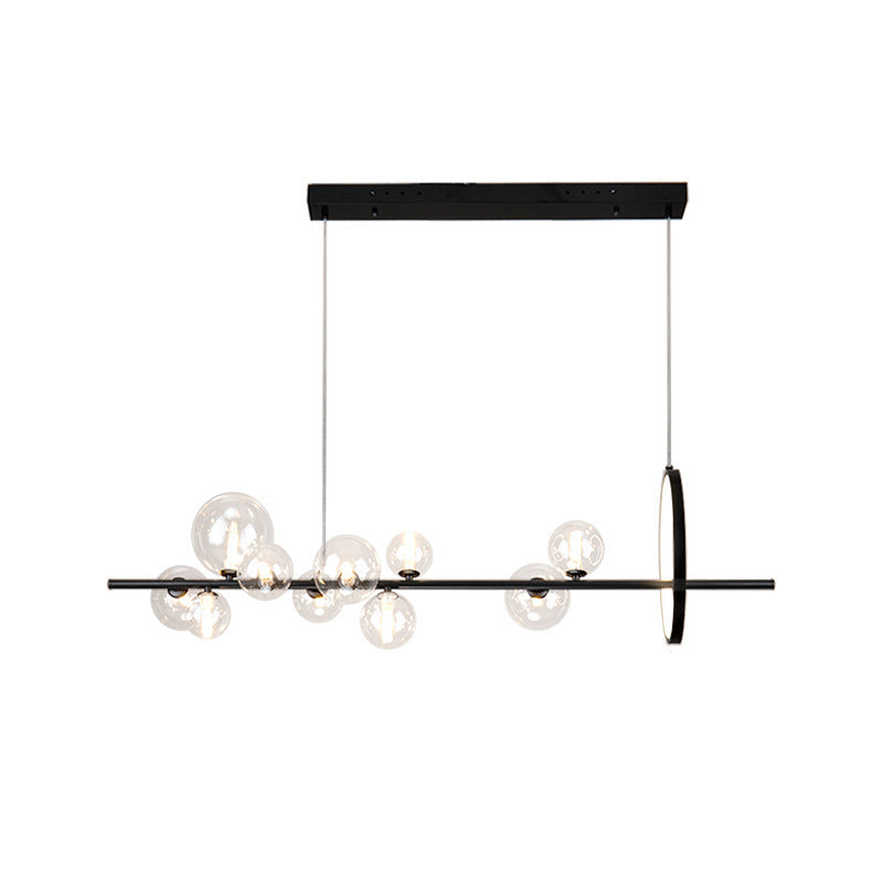 Glass Bubble Ball Chandelier For Bedrooms