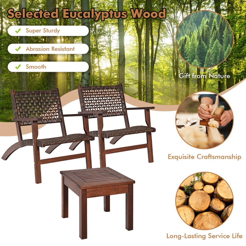 Wooden Patio Furniture Set Outdoor Relaxation