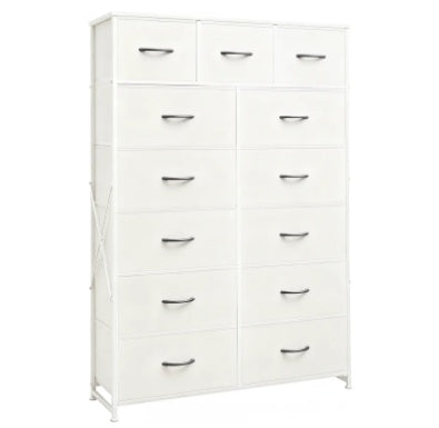 Gray Fabric Storage Tower