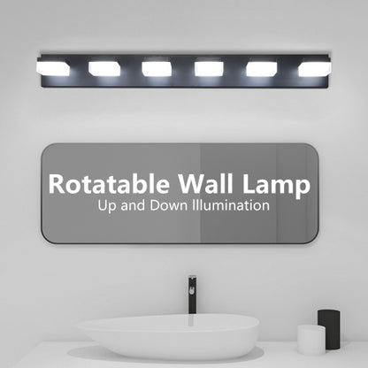 Modern 6 Lights Black LED Makeup Mirror Fixtures For Bathroom And Vanity Unavailable Platforms- Temu