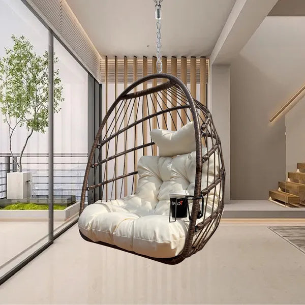 Foldable UV, Resistant Hammock Chair With Stand, 350lbs Capacity