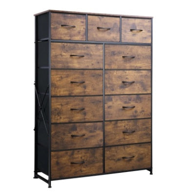 Gray Fabric Storage Tower