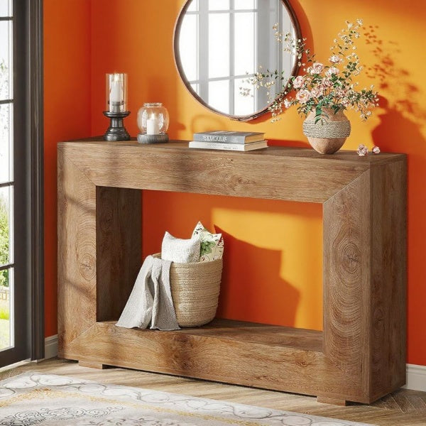 Rustic Wood Entryway Table