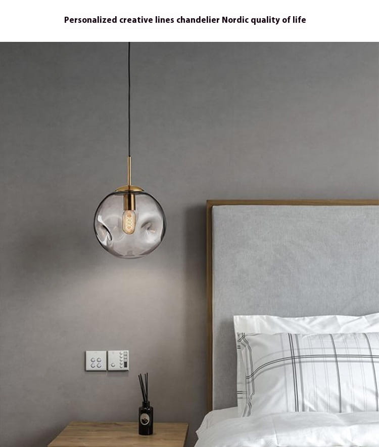 Creative Glass Chandelier Iron Restaurant Window Chandelier