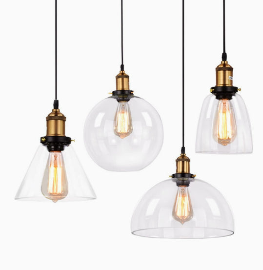 Transparent Glass Nordic Chandelier