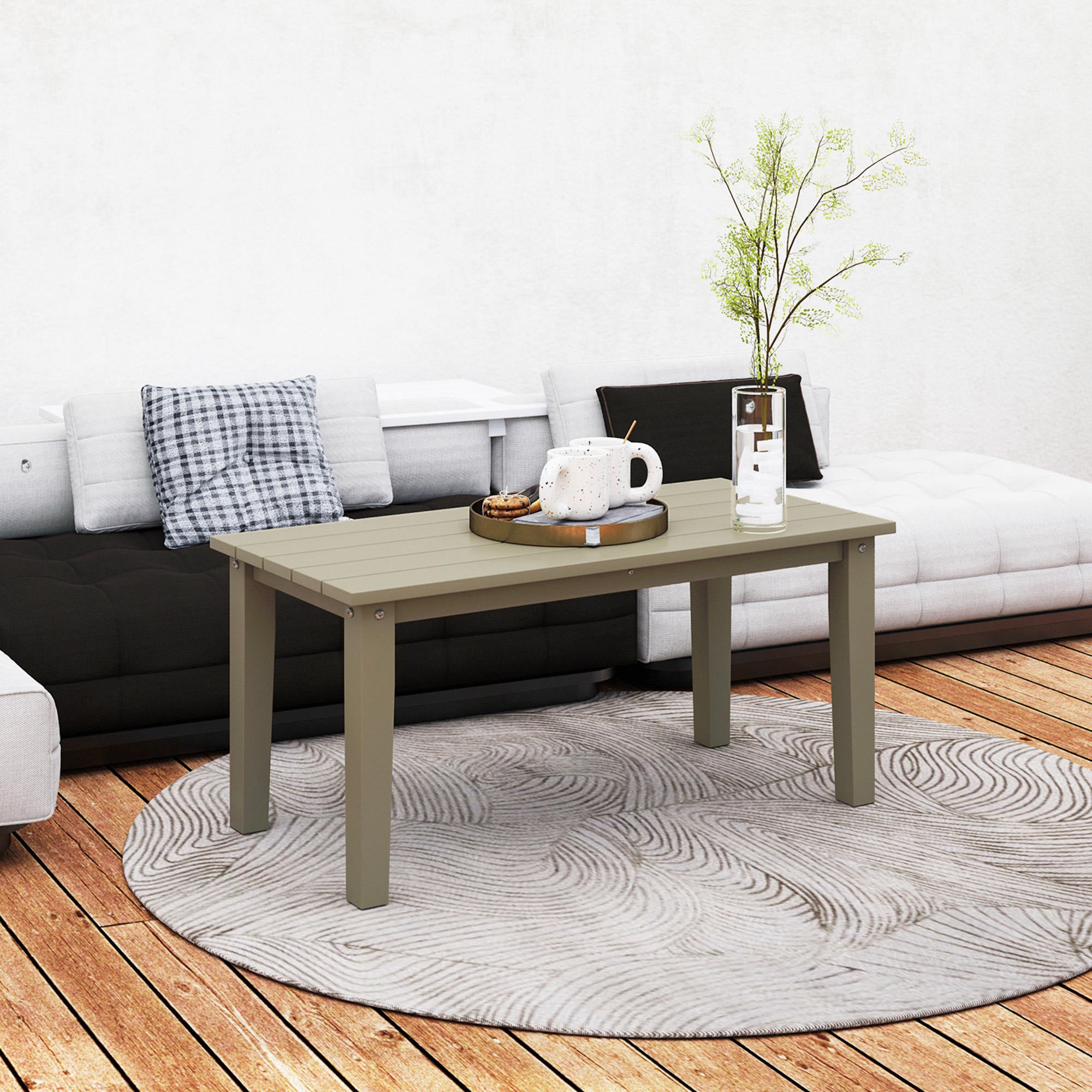 Black Outdoor Coffee Table
