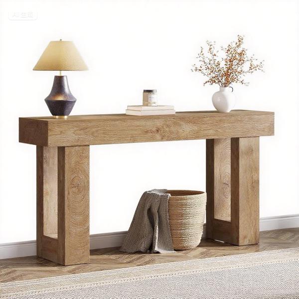 Rustic Wood Console Table