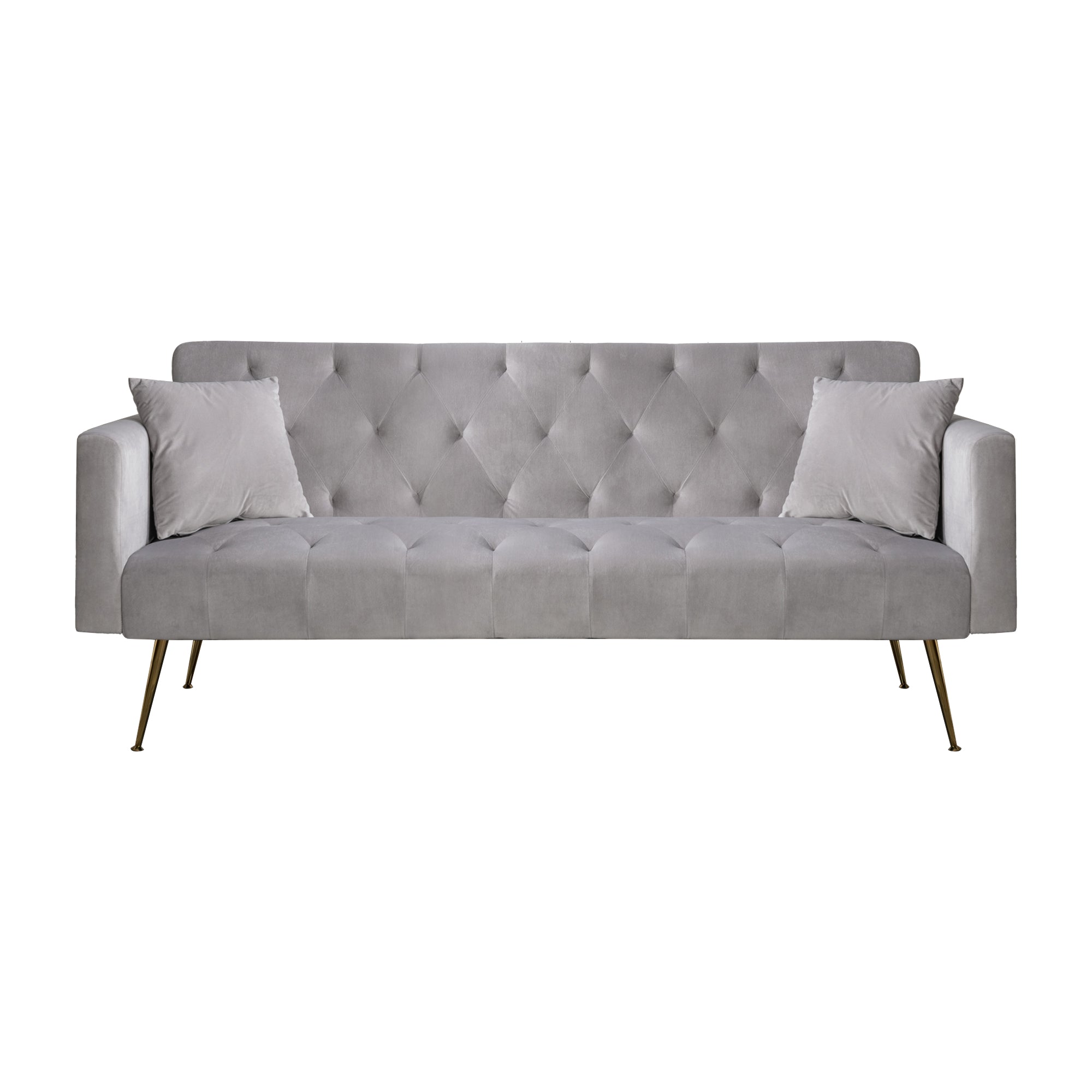 Blue Velvet Sofa Bed