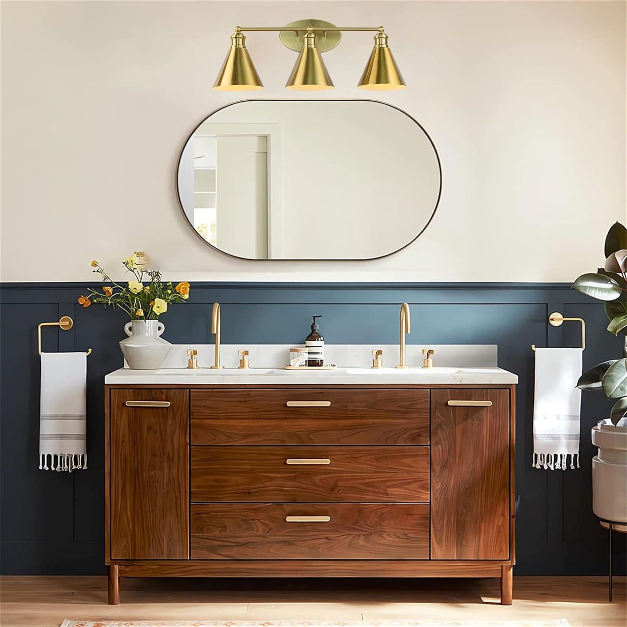 Gold Modern Vanity Light