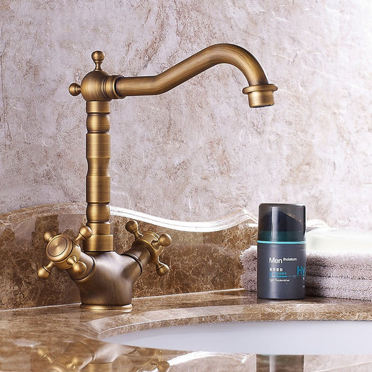 Vintage Brass Basin Faucet Kitchen