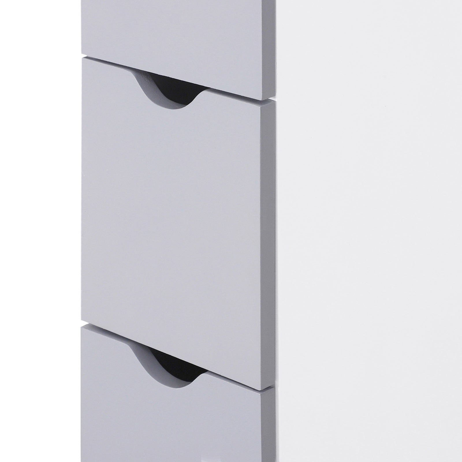 White Modern Linen Cabinet