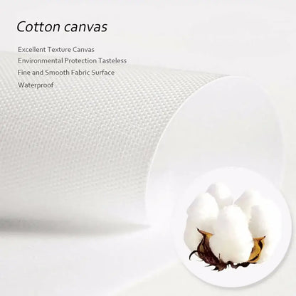 White cotton canvas fabric with fine textured weave for vintage boho decorbites abstract geometric leaves wall art